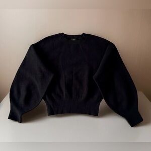 Luca Black Sleeve Knit Sweater